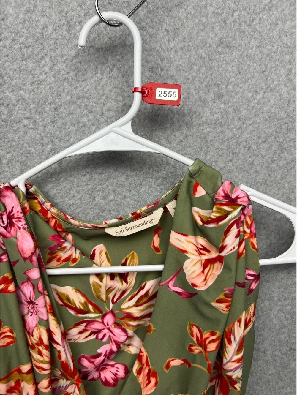 Soft Surroundings Women's Thalassa Swim Dress Cap Sleeve Size S Beach Summer